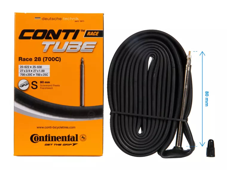 CONTINENTAL RACE 700 x 18/25 Presta valve 80mm tube