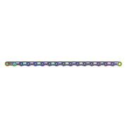 SRAM RED AXS E1 Flattop 12/13-speed chain - Rainbow with PowerLock