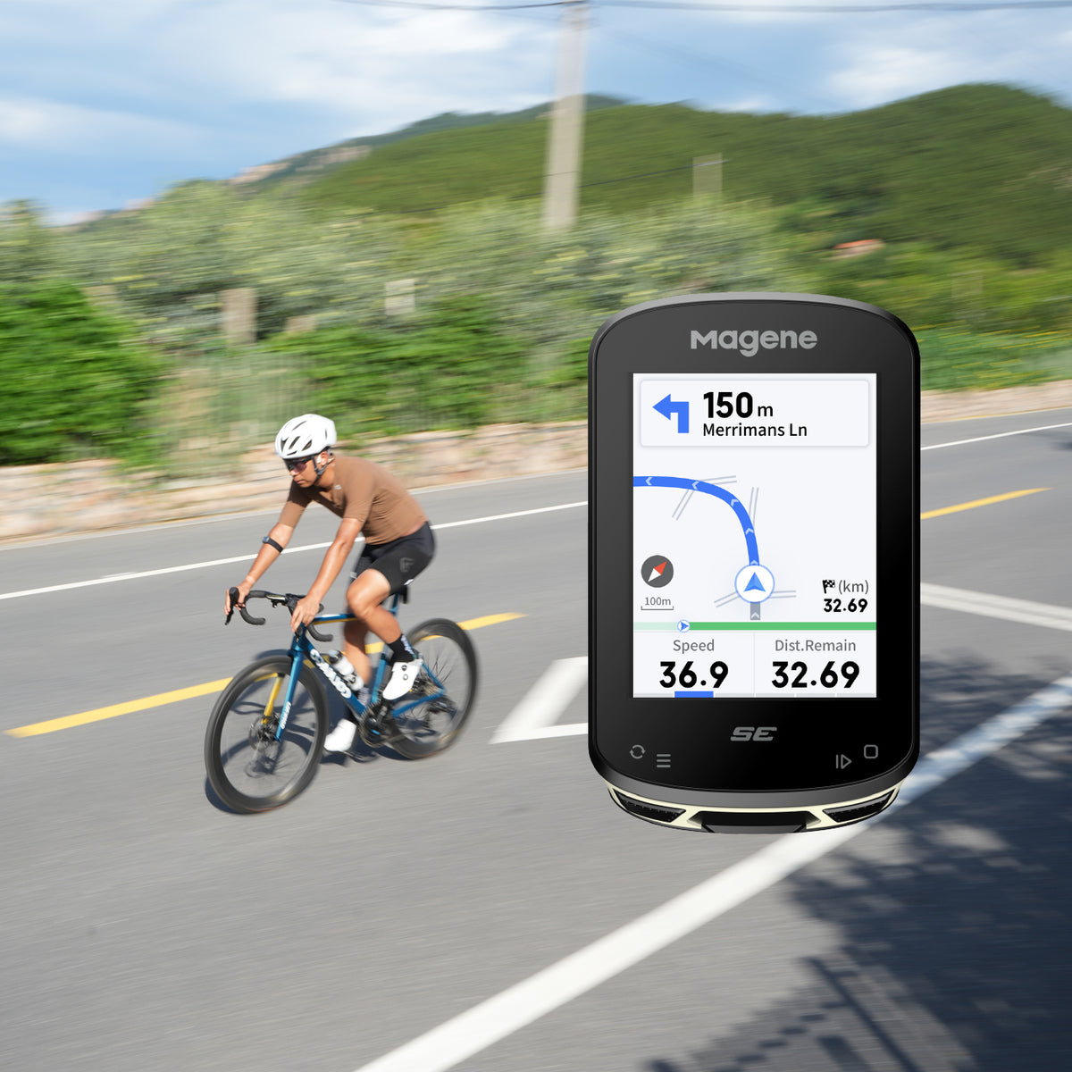 MAGENE C506 SE Smart GPS Bike Computer - black
