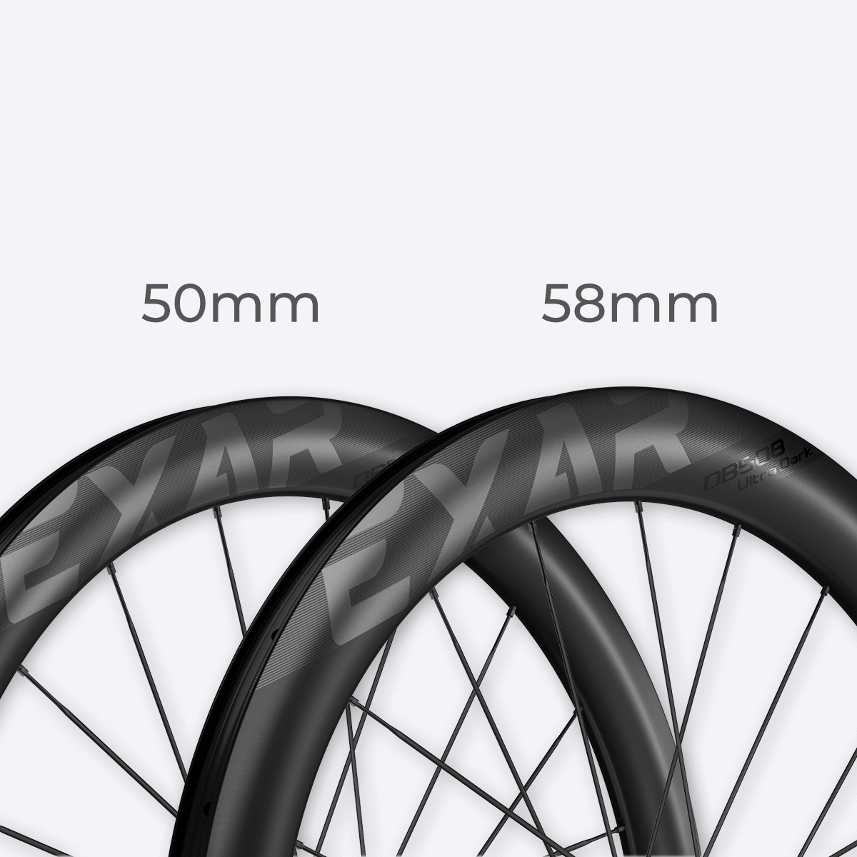 MAGENE EXAR Carbon Fiber Wheelset UltraDark Series DB508