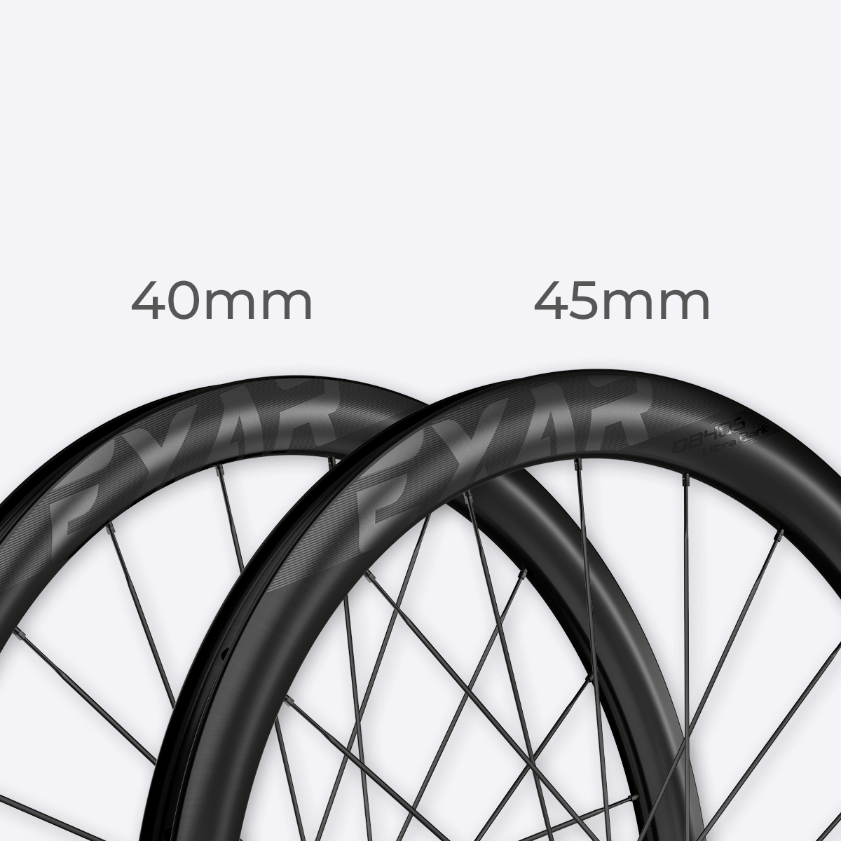 MAGENE EXAR kulfiber hjulsæt UltraDark-serien DB405