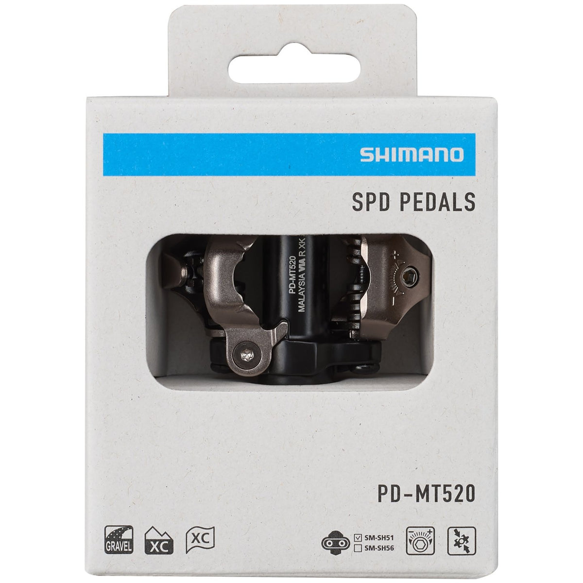 SHIMANO PD-MT520 SPD klambriteta pedaalid - must