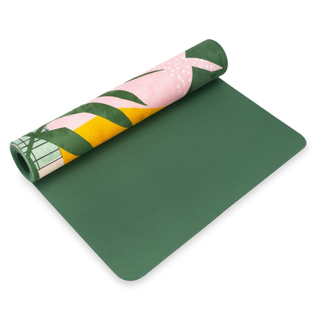 SPOKEY HOME JUNGLE fitness matt 0,4 cm - green/pink - SPOKEY - Evelostore