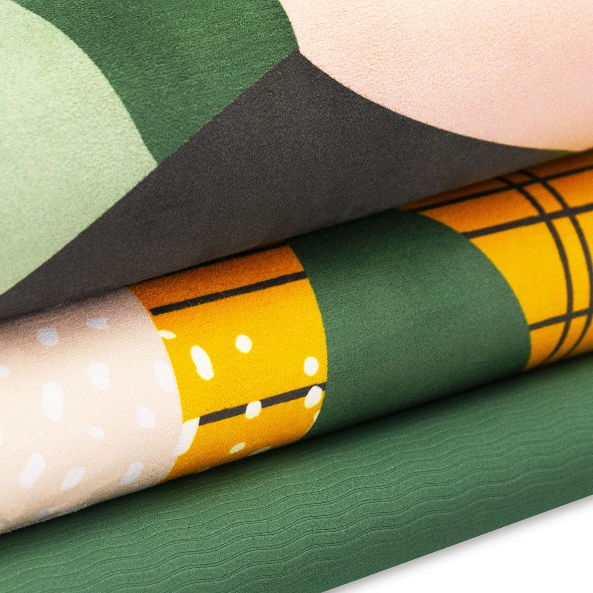 SPOKEY HOME JUNGLE fitness matt 0,4 cm - green/pink - SPOKEY - Evelostore