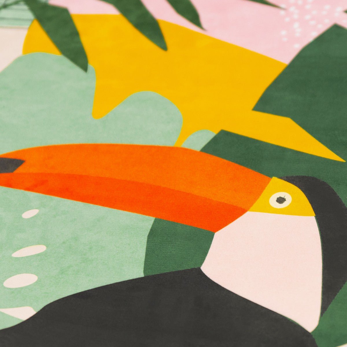 SPOKEY HOME JUNGLE fitness matt 0,4 cm - green/pink - SPOKEY - Evelostore