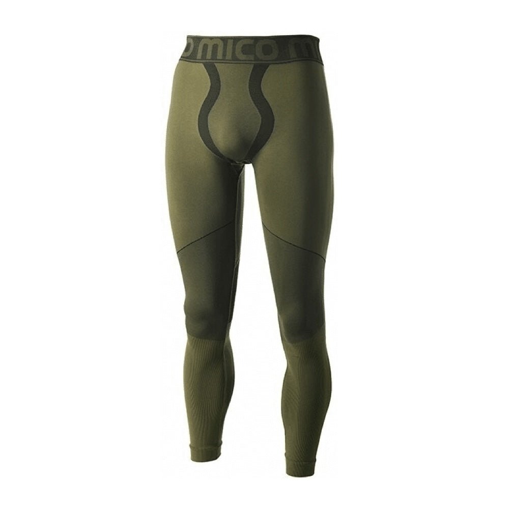 MICO LONG TIGHT PANTS warm control for men - forest green - MICO - Evelostore