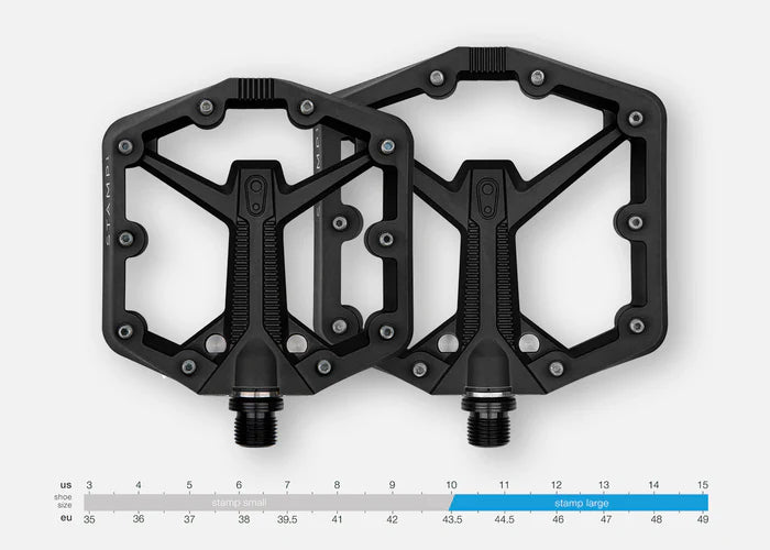 CRANKBROTHERS STAMP 0 Large - platta pedaler - svart