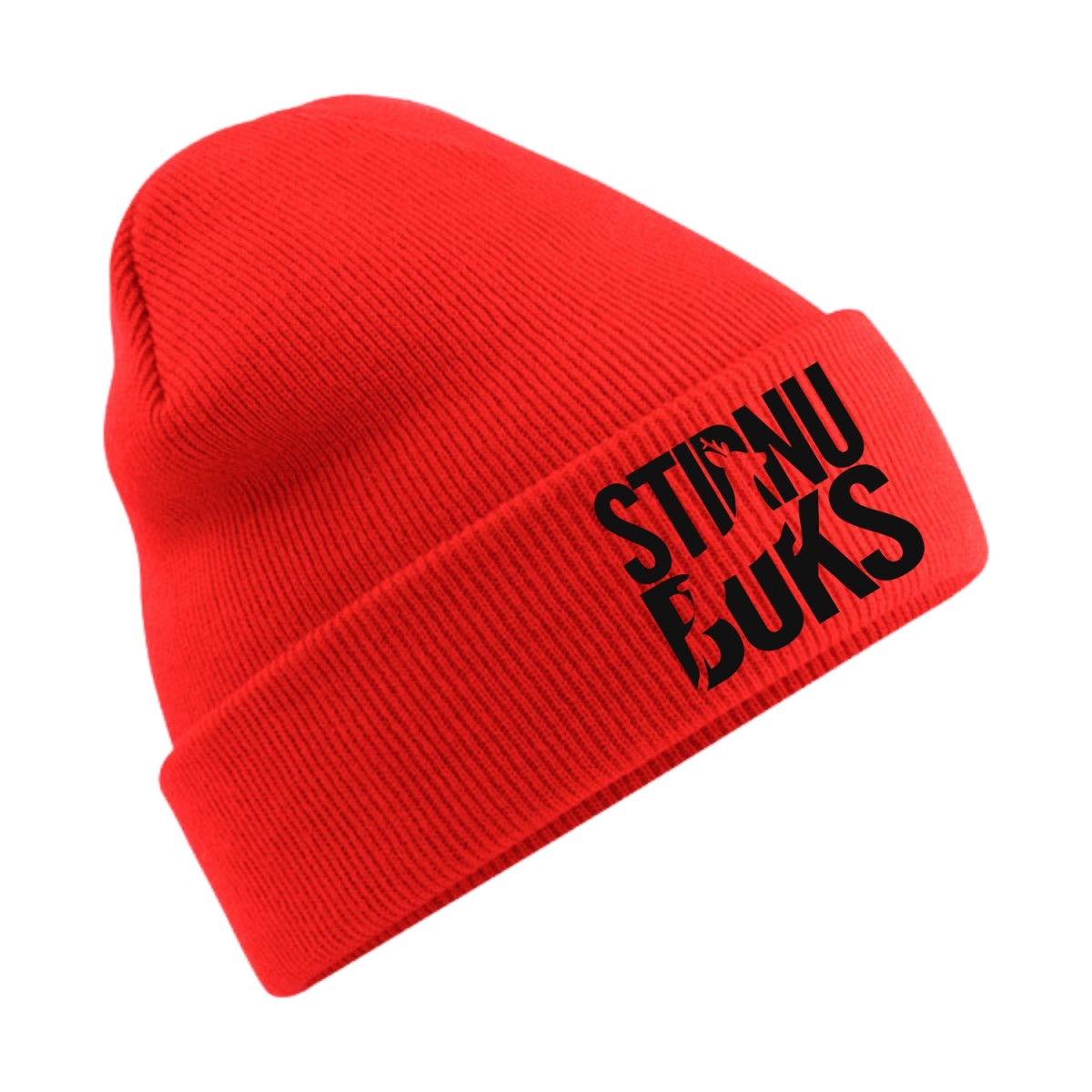 STIRNU BUKS cuff knit beanie – red
