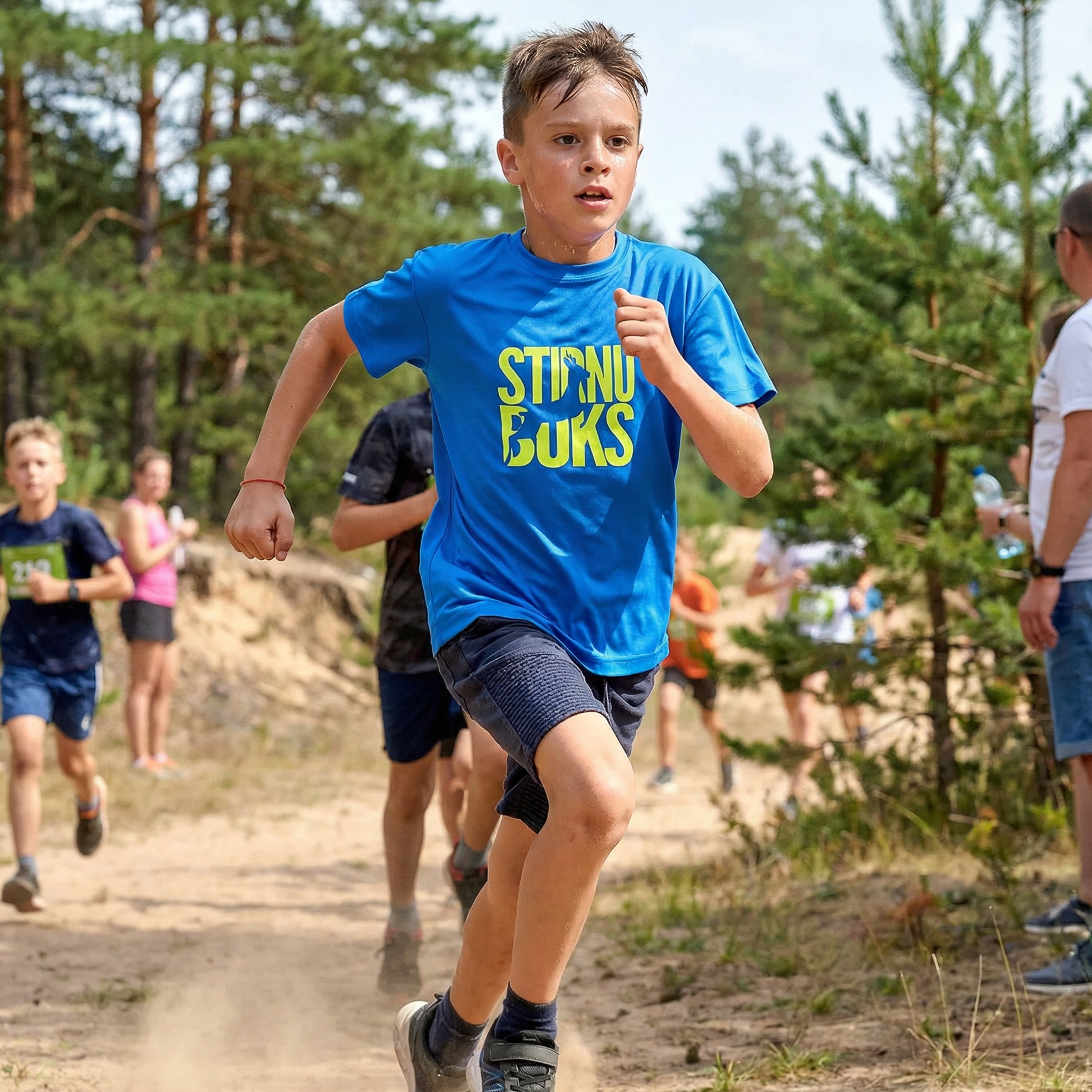 ELEVEN SPORTSWEAR Stirnu Buks children's sports t-shirt - blue