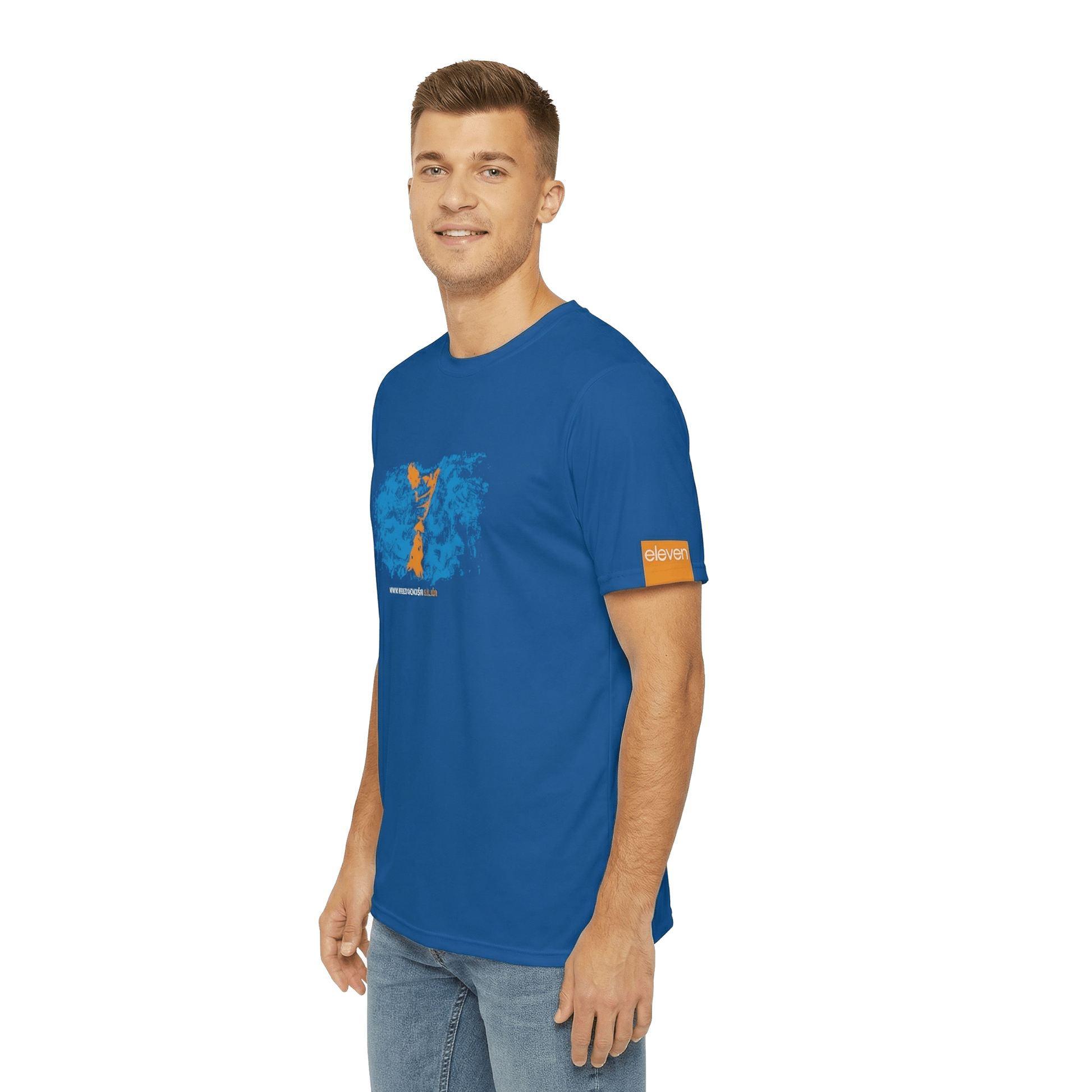 ELEVEN SPORTSWEAR Classic sports t-shirt STIRNU BUKS - blue - ELEVEN SPORTSWEAR - Evelostore
