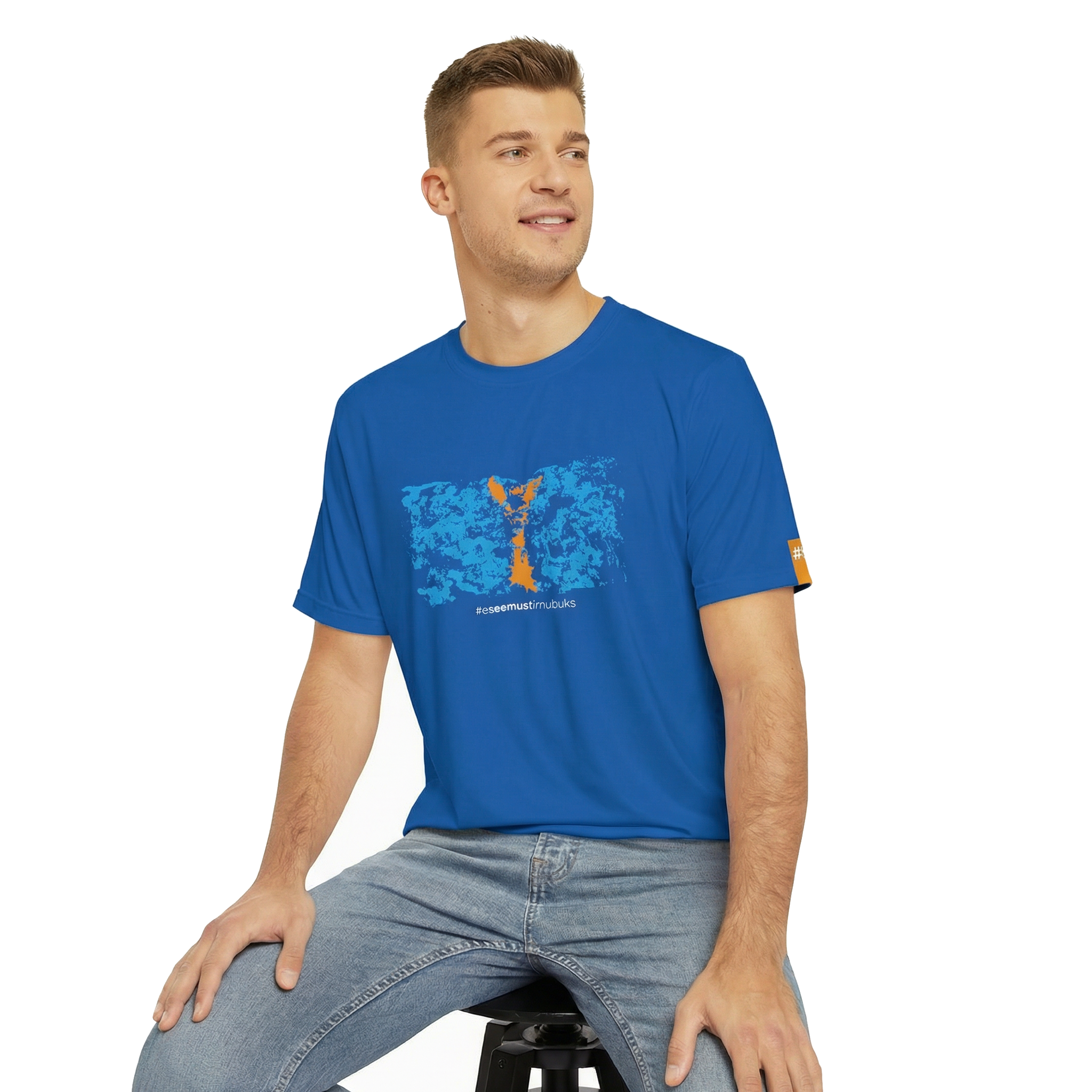 ELEVEN SPORTSWEAR Classic sports t-shirt STIRNU BUKS - blue