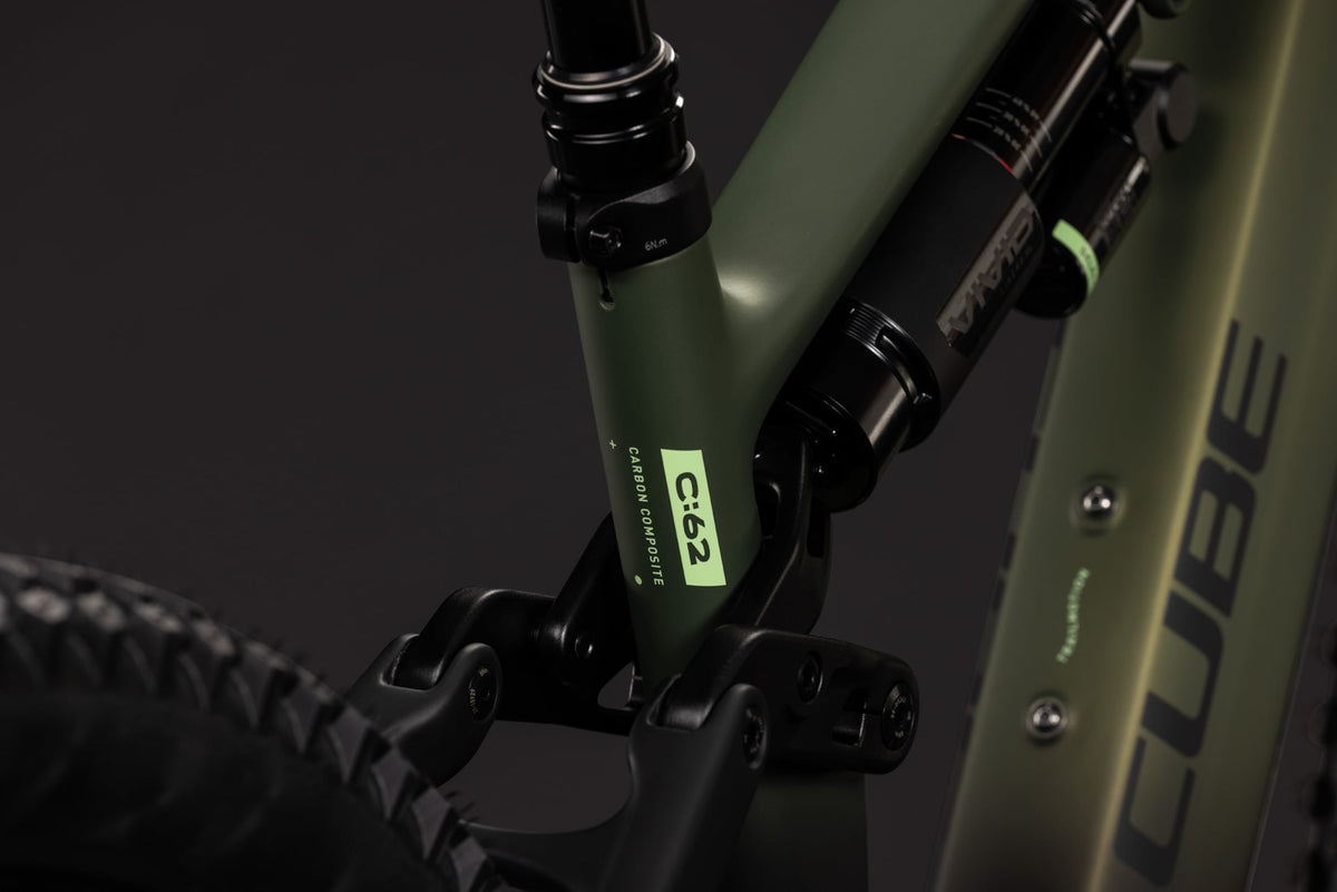 CUBE AMS HYBRID 177 C:62 TM 600X Electric mountain bike - reedgreen´n´gills 2027