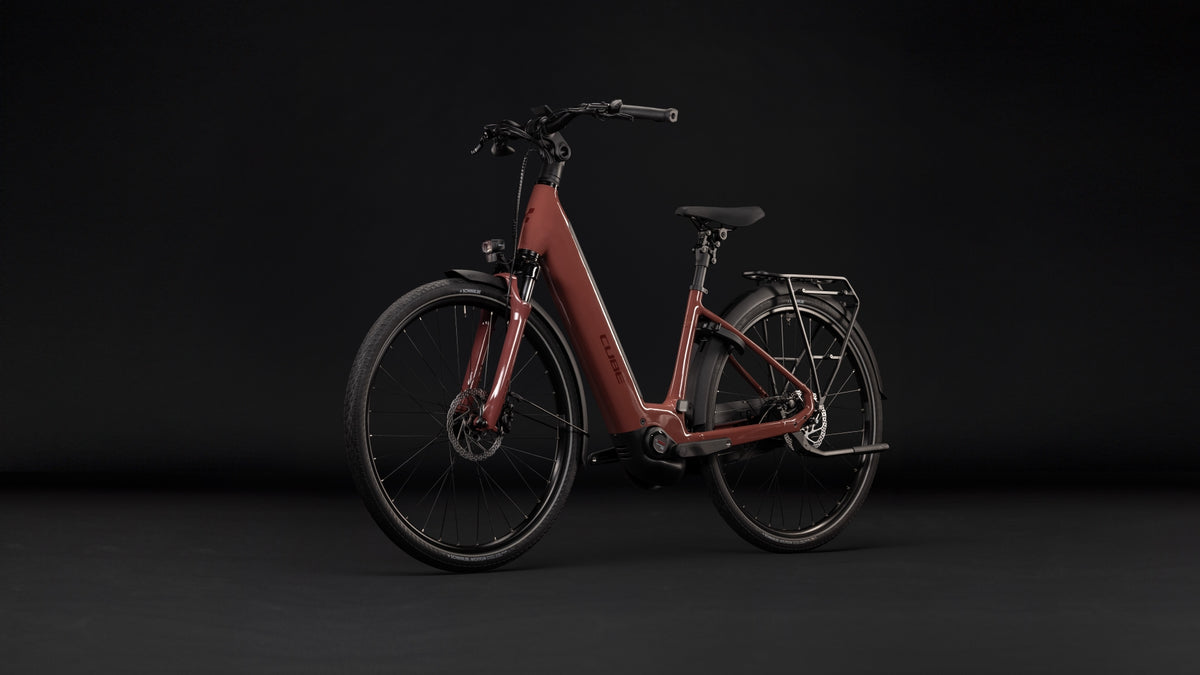 CUBE SUPREME HYBRID COMFORT PRO 600 28 Elektriskais pilsētas velosipēds - burgundy´n´claret 2027