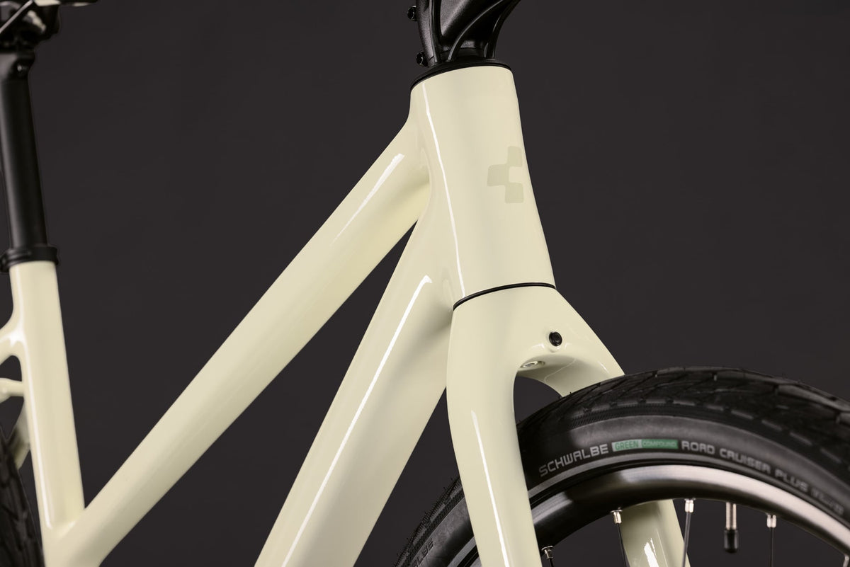 CUBE EDITOR PRO Trapez-Damen-Citybike - Mellowyellow / Flieder 2027
