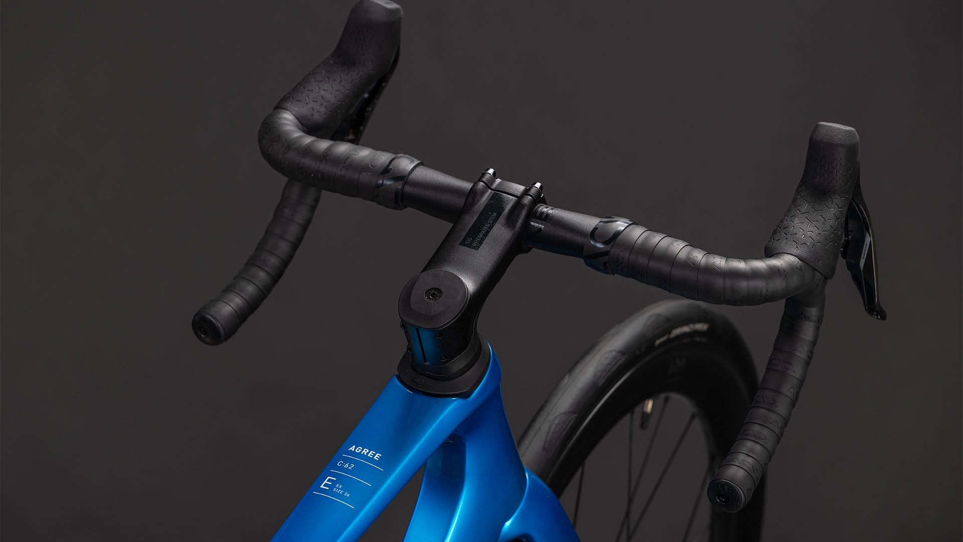 CUBE AGREE C:62 EX Carbon-Rennrad – Topasblau und Weiß