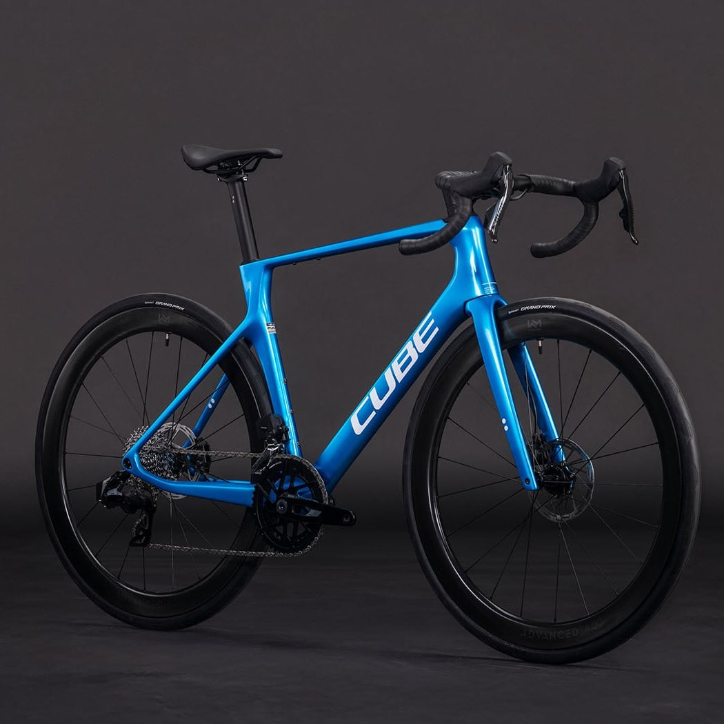 CUBE AGREE C:62 EX Carbon-Rennrad – Topasblau und Weiß