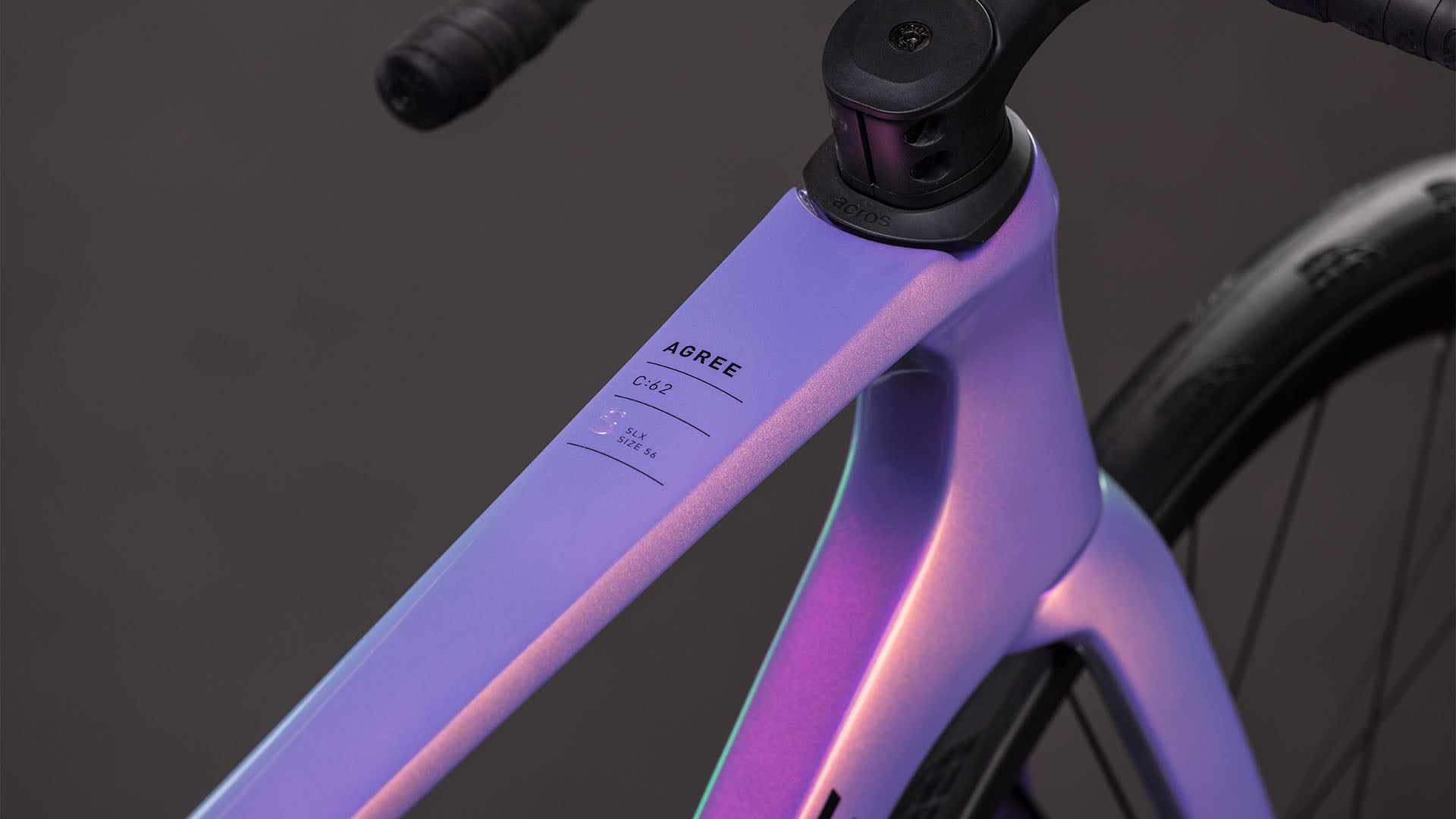 Bicicletta da corsa in carbonio CUBE AGREE C:62 SLX - cosmic purple e nero