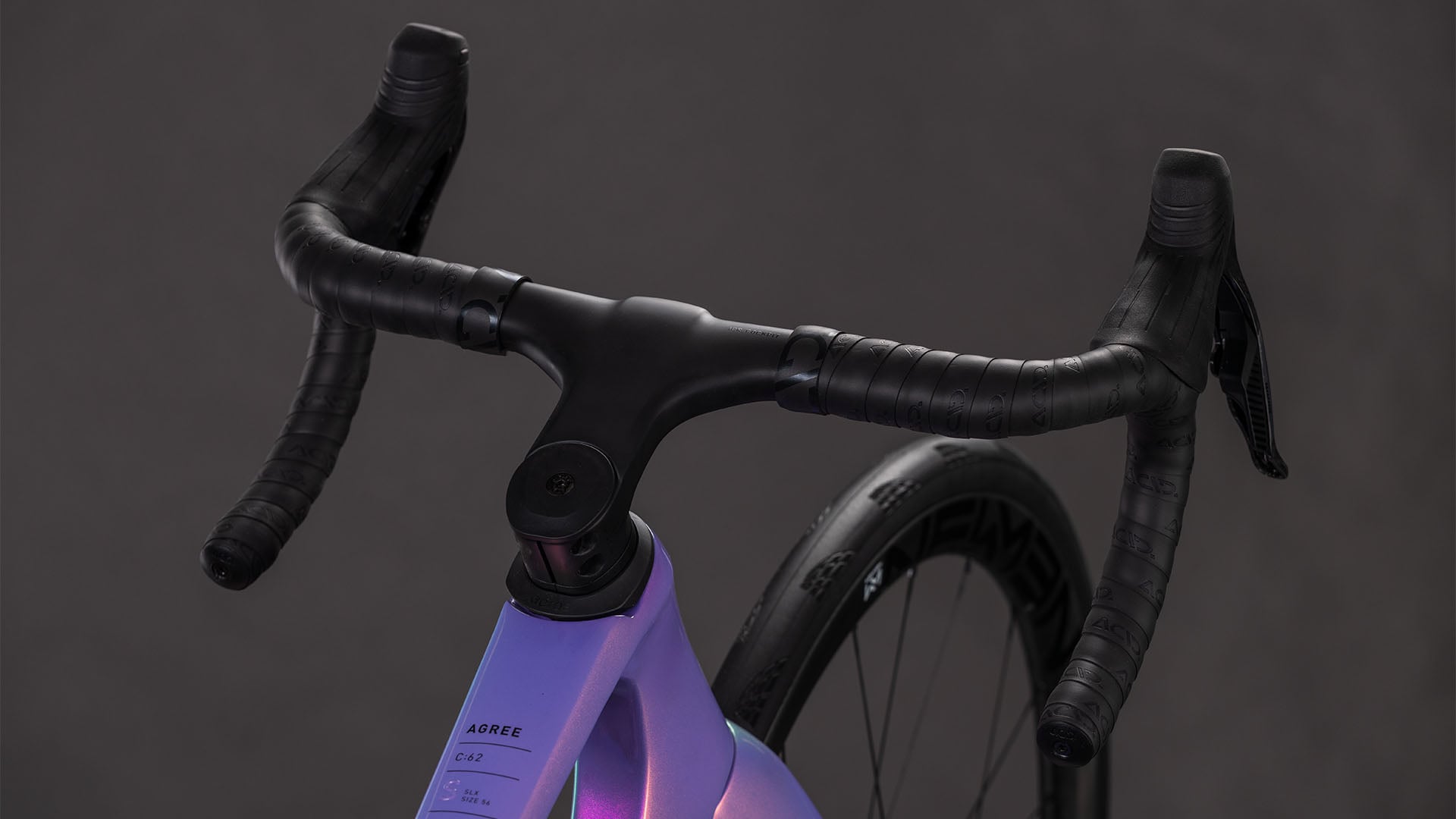 Bicicletta da corsa in carbonio CUBE AGREE C:62 SLX - cosmic purple e nero