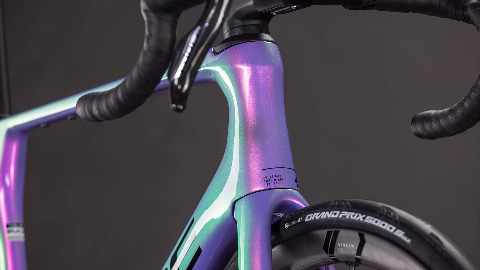Bicicletta da corsa in carbonio CUBE AGREE C:62 SLX - cosmic purple e nero