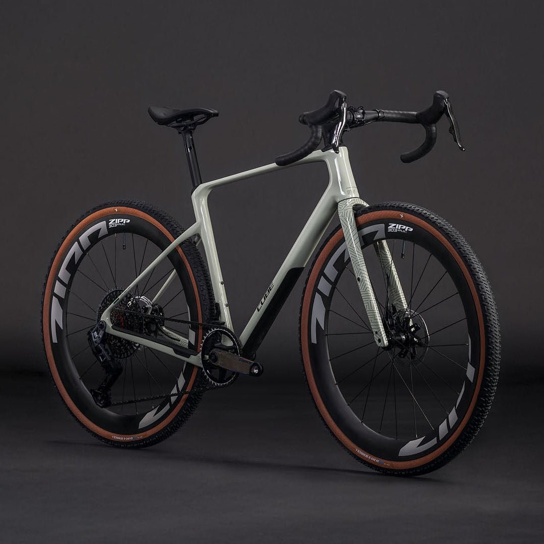 chrome gravel bike CUBE NUROAD C:62 SLX reedbeige´n´chrome gravel bike
