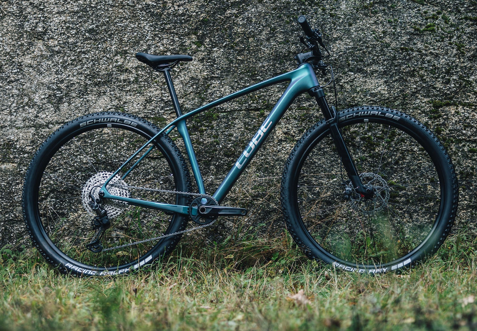Bicicleta de montaña CUBE REACTION C:62 RACE 29 - azul paloma y arte