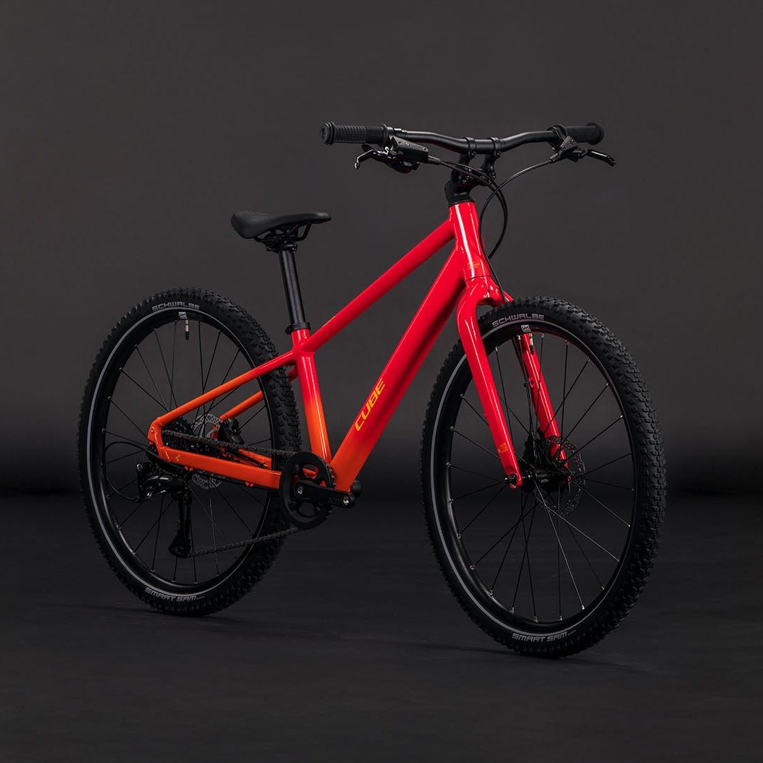 red rose mountainbike Cube Numove 240 Disc – Lightweight Kids MTB with Hydraulic Disc Brakes – Evelostore