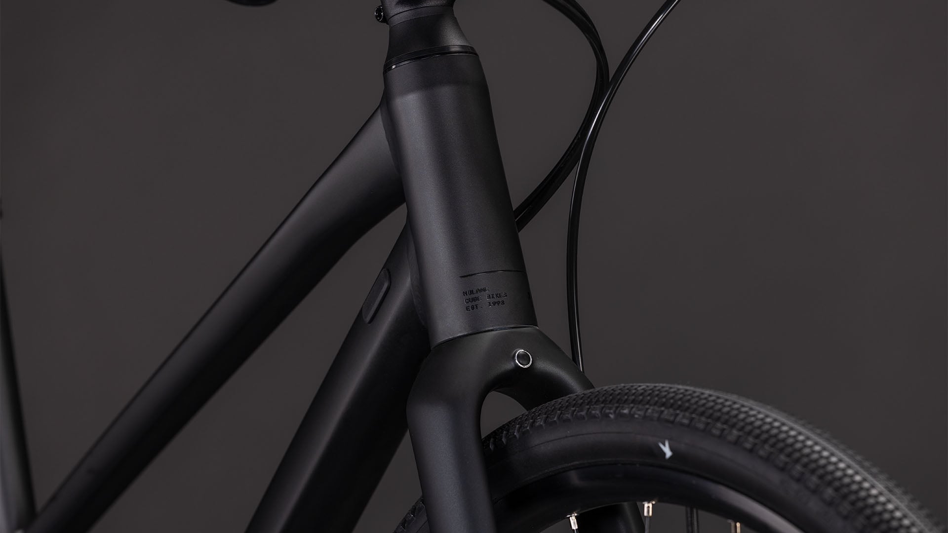 Bicicleta urbana para mujer CUBE NULANE PRO gris y cromo