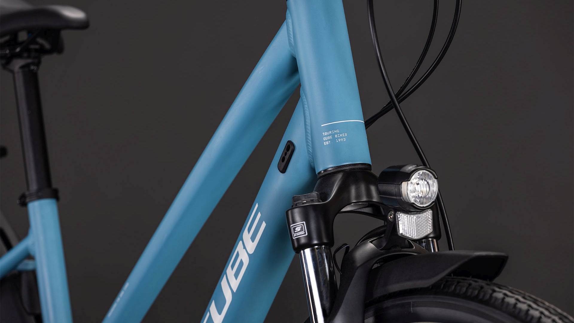 CUBE TOURING ONE Touringcykel - blåfågel och grå