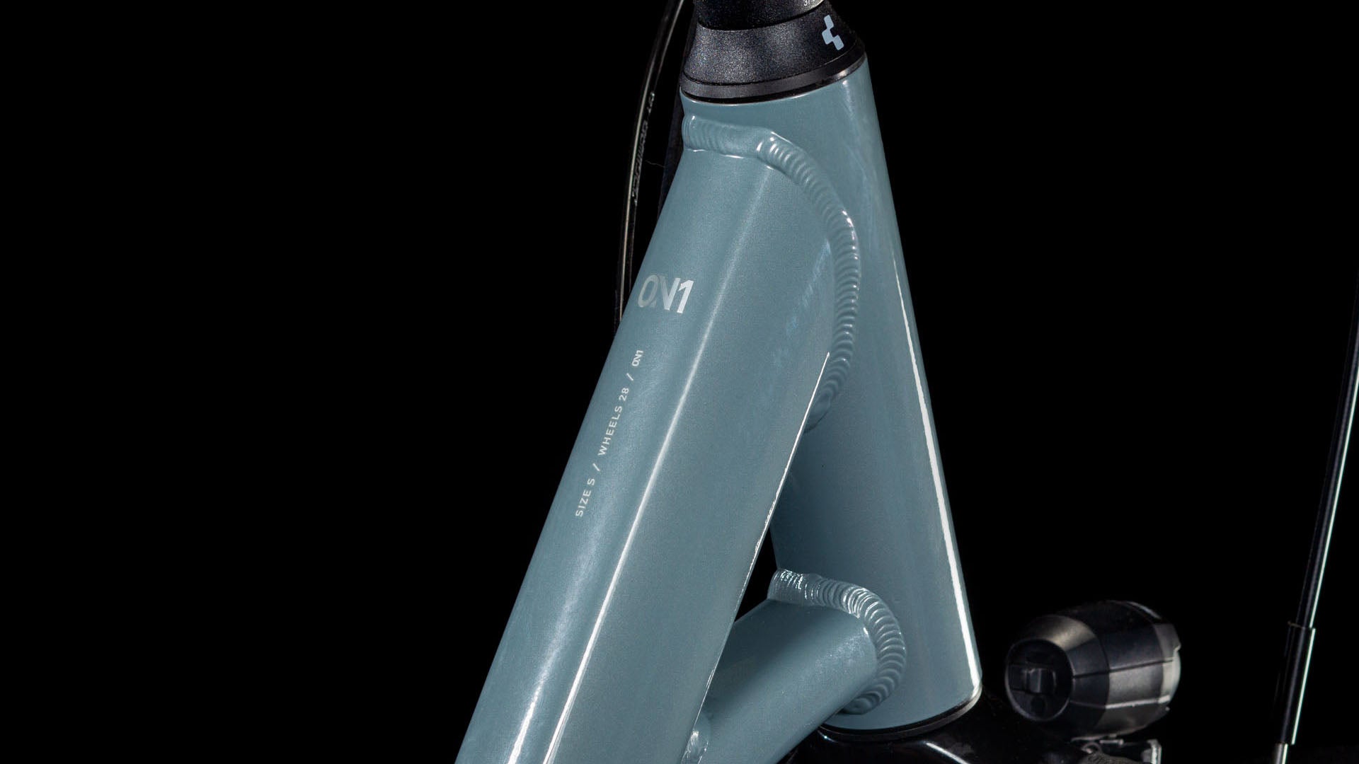 Bicicleta urbana CUBE TOWN ONE - gris polar y blanco