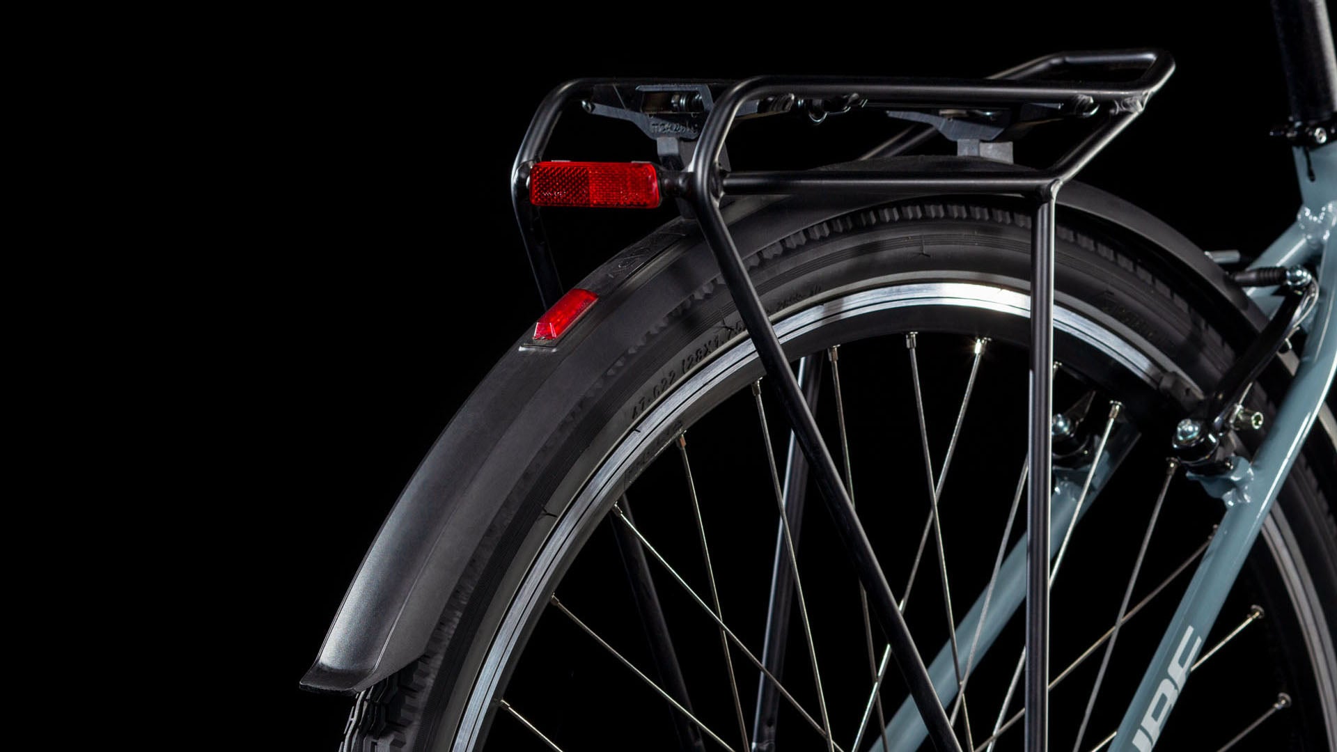 Bicicleta urbana CUBE TOWN ONE - gris polar y blanco