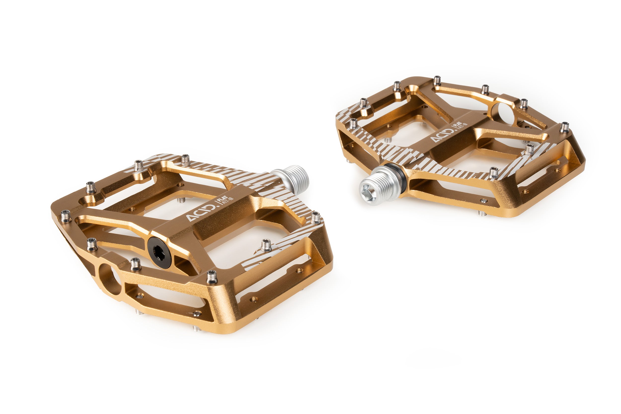 ACID FLAT A17 - IB pedals - gold - ACID - Evelostore