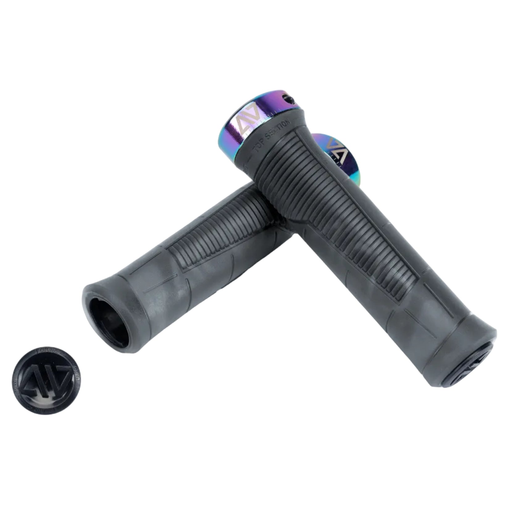 ACID ENDURO grips - translucent black ´n´ oilslick - ACID - Evelostore