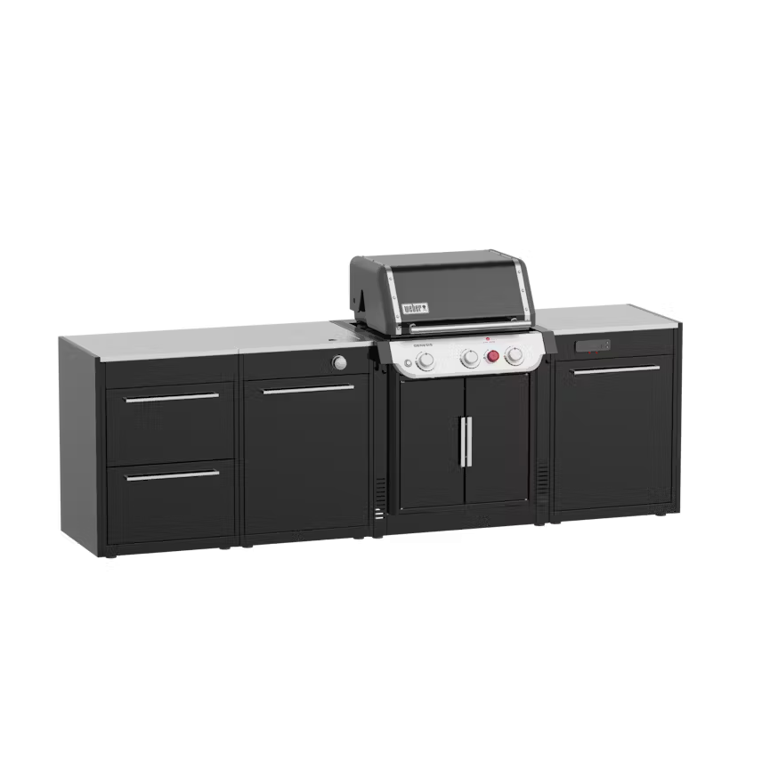 WEBER BBQ virtuvė GENESIS 300 + 3 moduliai lauko virtuvei