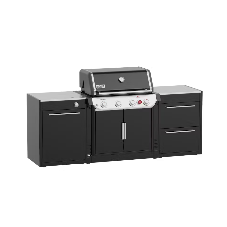 WEBER BBQ virtuvė GENESIS 400 + 2 moduliai lauko virtuvei