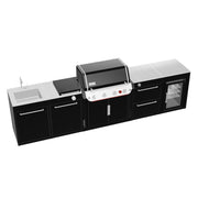 WEBER BBQ virtuvė GENESIS 400 + 4 moduliai lauko virtuvei