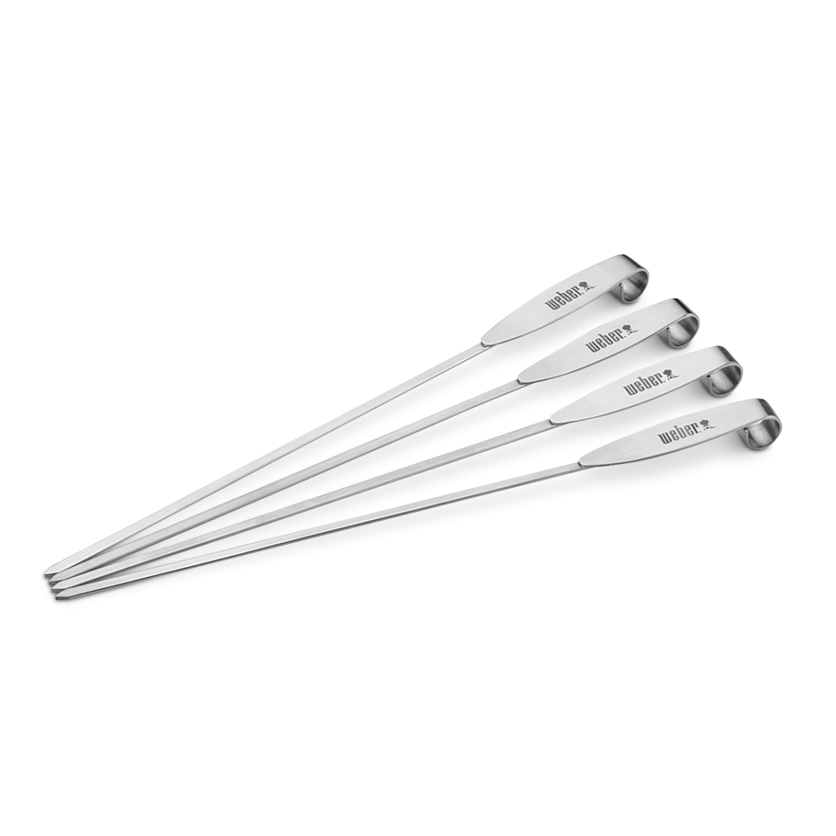 WEBER GRILLING SKEWER SET - 34,5cm, 4 pcs, 7618 - WEBER - Evelostore