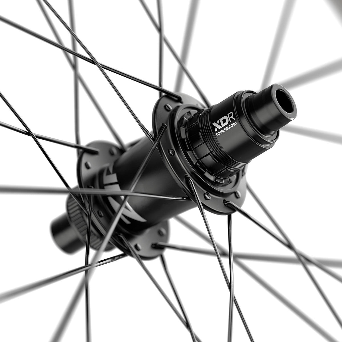 Rueda trasera ZIPP 404 S Carbon Tubeless Disc 700C - Logotipos gris oscuro